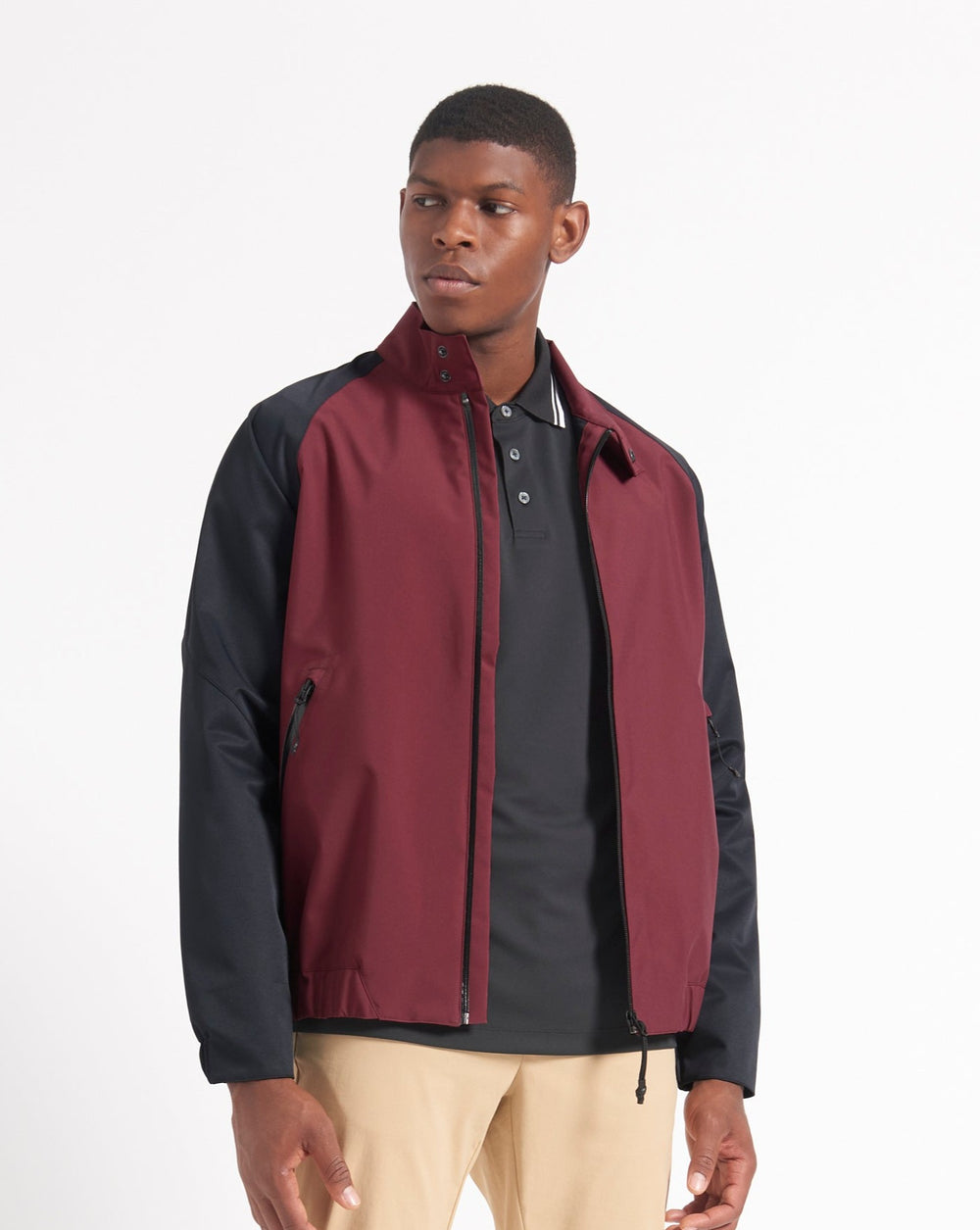 Ben Sherman Waterproof Harrington Jackets Burgundy | LDYKHF-170